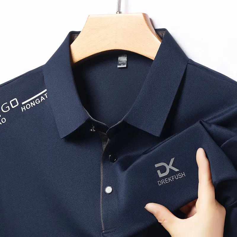 2025 Summer New Men's Short Sleeved T-shirt Polo T-shirt Casual Top Men's Wear