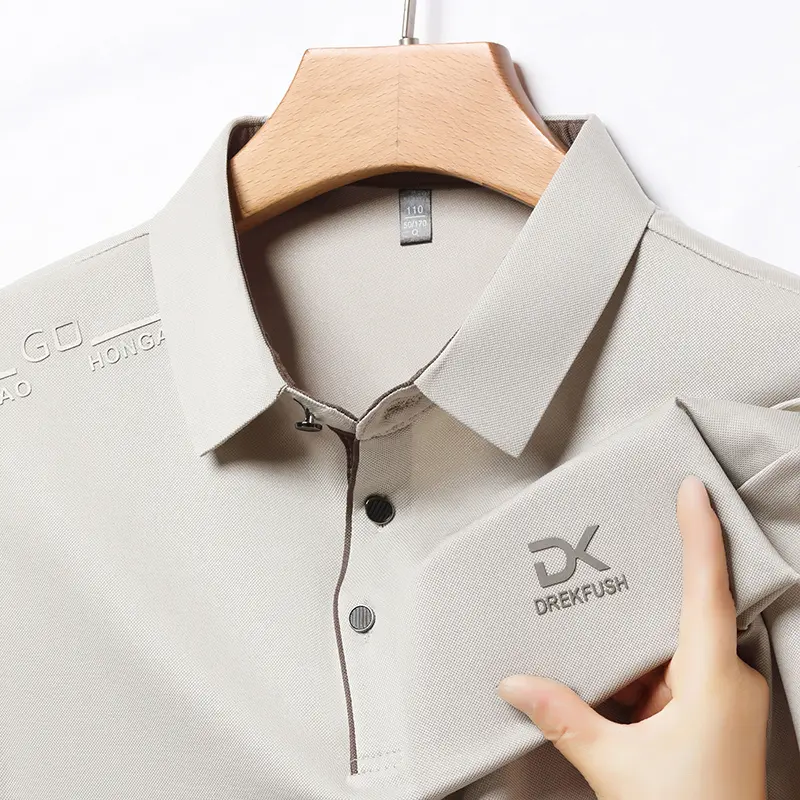 2025 Summer New Men's Short Sleeved T-shirt Polo T-shirt Casual Top Men's Wear