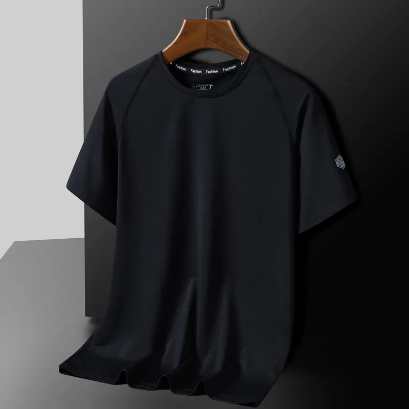 Big Plus Size T-Shirts Men 6XL 7XL 8XL Cool Fast Dry Camping Tshirt Male Summer Tee Shirts Boy Sports Fishing Tops Elder People