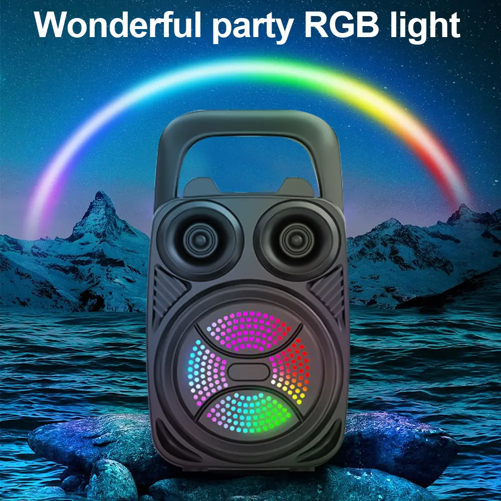 500mAh Bluetooth Speaker Sound box High Power Bluetooth Speakers TF/FM/USB/TWS/BT Handheld Sound Subwoofers For Dancing