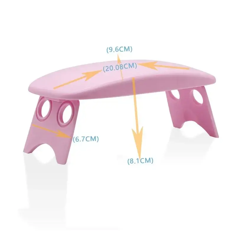 Folding Nail Hand Manicure Rest Arm Stand Pillow Cushion Holder Table Desk Armrest Sponge Support Mat Polish Tool Practice Salon