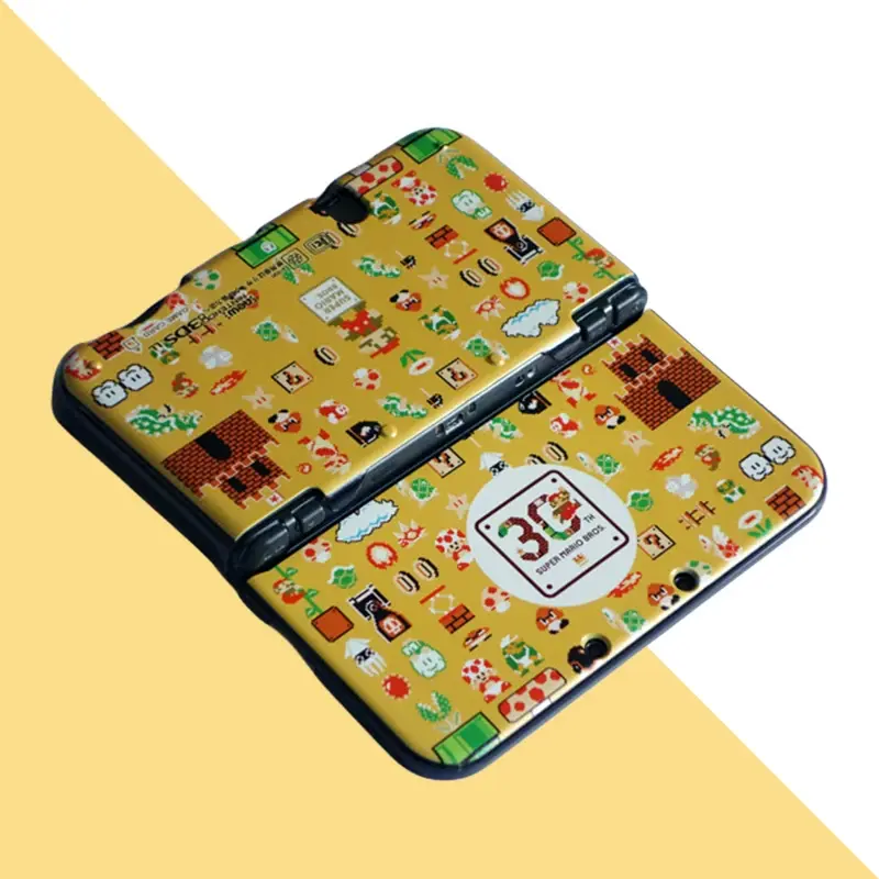 Super Mario Cartoon Stickers for Nintendo New 3DS LL Anime Figure Vinyl Protective Cover Waterproof Game Console Accessories