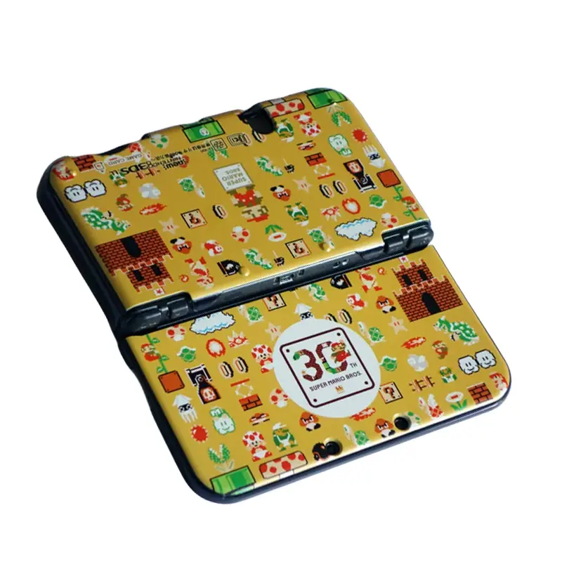 Super Mario Cartoon Stickers for Nintendo New 3DS LL Anime Figure Vinyl Protective Cover Waterproof Game Console Accessories