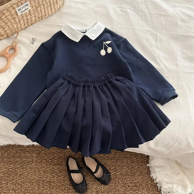 Girls Hoodie 2025 Autumn New Children's Clothing Korean Style Girls' Baby Fashion Color Lapel Long-sleeved Hoodie Casual Simple