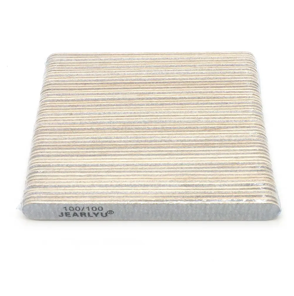 10/50/100pcs Set 13cm Straight Wooden Files Grey Natural Emery Boards Salon Sanding Sticks 100/100 Grit Nail Gel Polish Files
