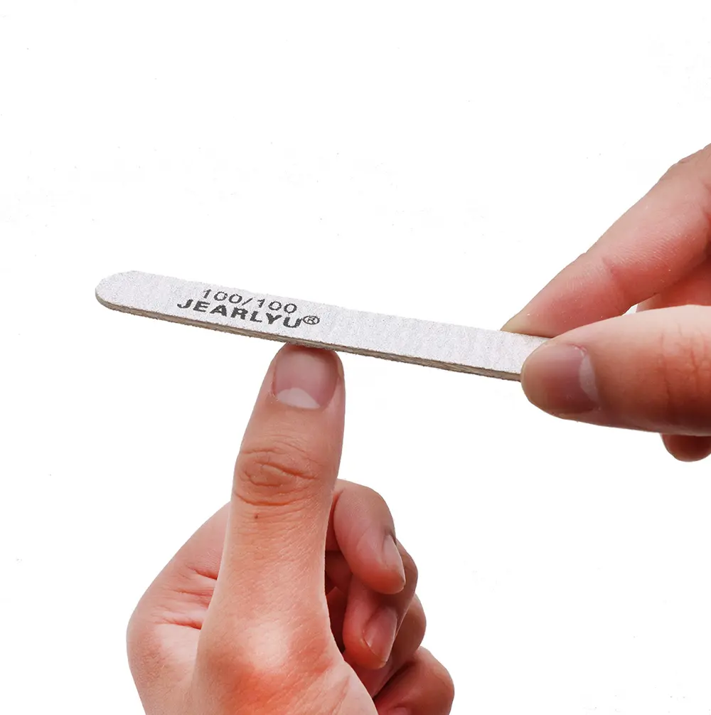 10/50/100pcs Set 13cm Straight Wooden Files Grey Natural Emery Boards Salon Sanding Sticks 100/100 Grit Nail Gel Polish Files