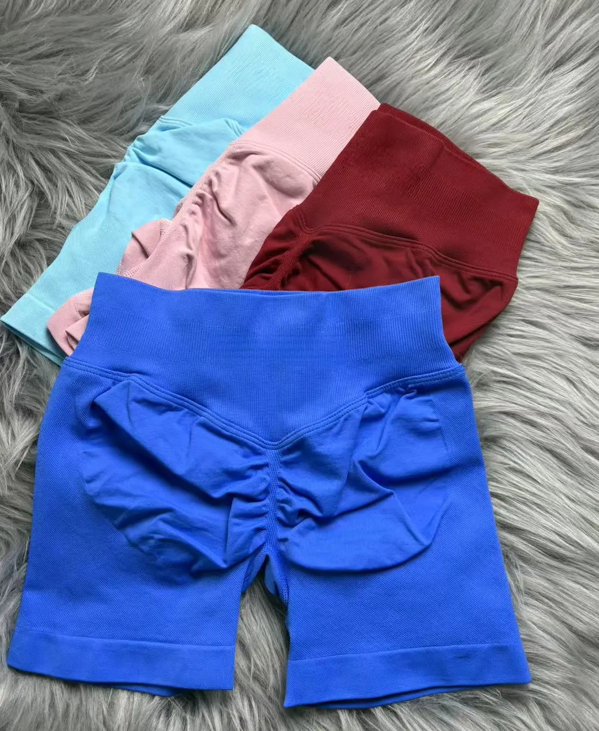 Women's Yoga Shorts Stretch Breathable Peach Hip Hip Fitness Running Shorts Hip High Stretch Sweat Wicks Running Shorts