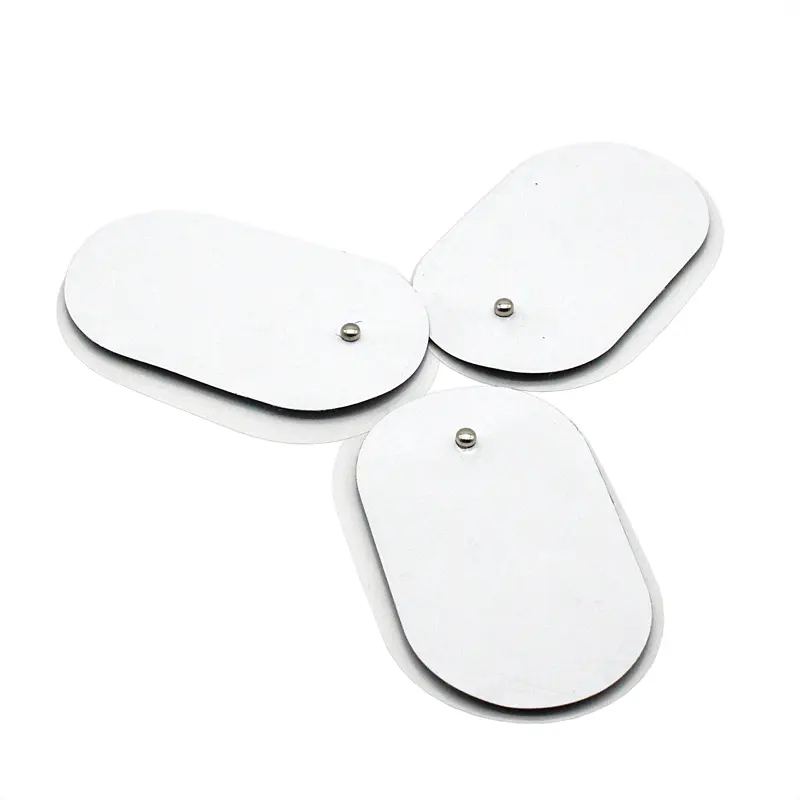 10pcs Self Adhesive Gel Snap 4*6.5cm Tens Electric Pad Slimming Patch for Electric Body Massager Muscle Stimulator