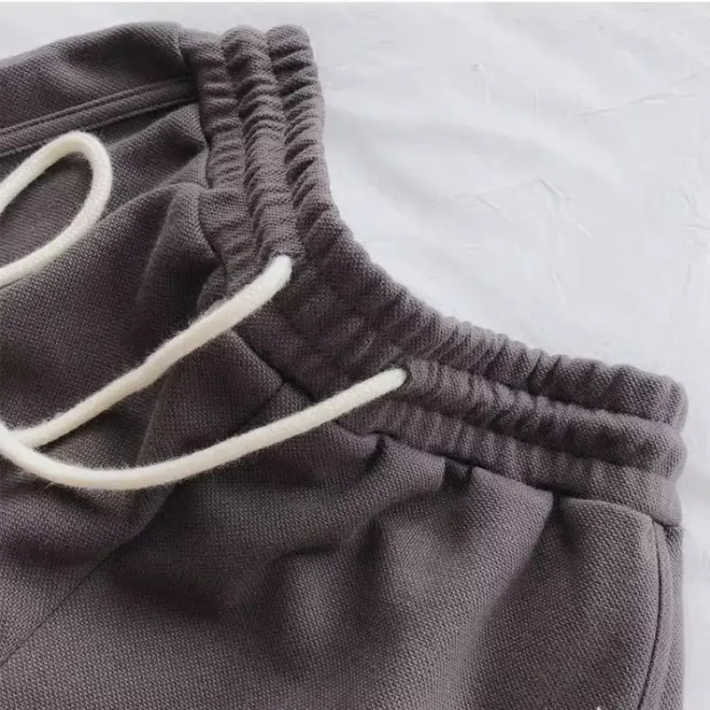 Women Casual Drawstring Sports Shorts Summer Thin High Waist Yoga A-line Shorts Loose Women Running Straight Trousers