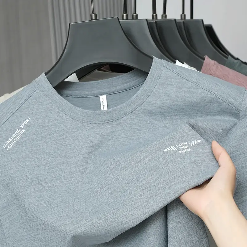 2025 New Men's Korean Casual Short Sleeved Round Neck T-shirt Summer Fashionable and Comfortable Versatile Top