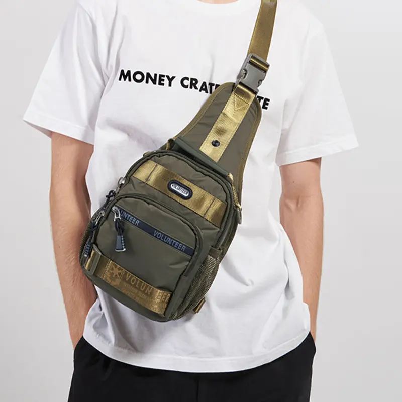 VOLUNTEER Shoulder Bag for Men New Fashion High Quality Waterproof Sling Bag Large Capacity Oxford Cloth Crossbody Bags  1700-03