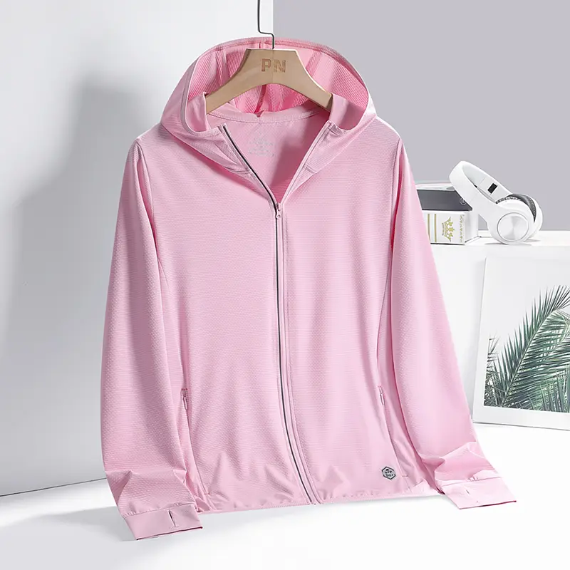 New Men's Women's Ice Silk Breathable Sunscreen Clothing UV Resistant Outdoor Sports Couple's Lightweight Sunscreen Clothing