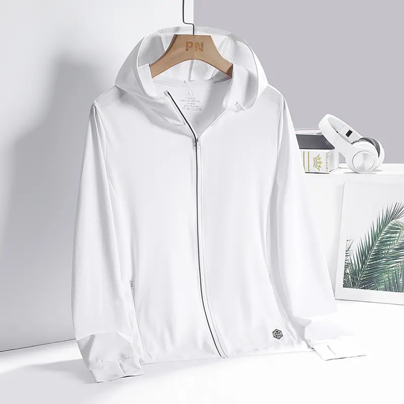 New Men's Women's Ice Silk Breathable Sunscreen Clothing UV Resistant Outdoor Sports Couple's Lightweight Sunscreen Clothing