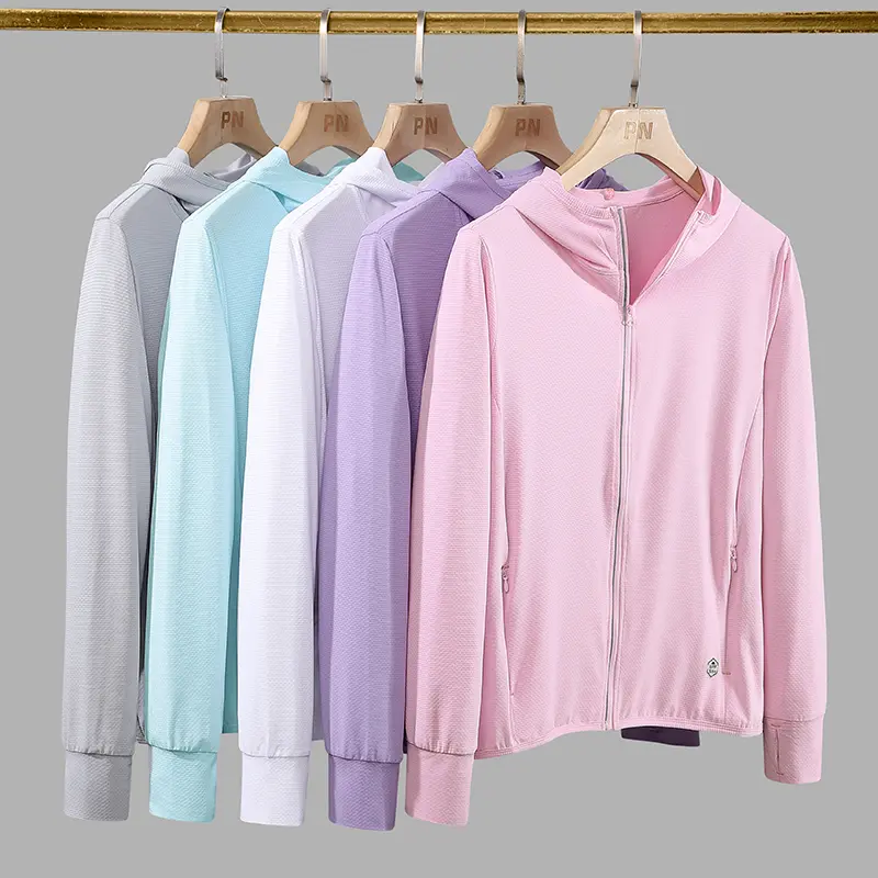 New Men's Women's Ice Silk Breathable Sunscreen Clothing UV Resistant Outdoor Sports Couple's Lightweight Sunscreen Clothing