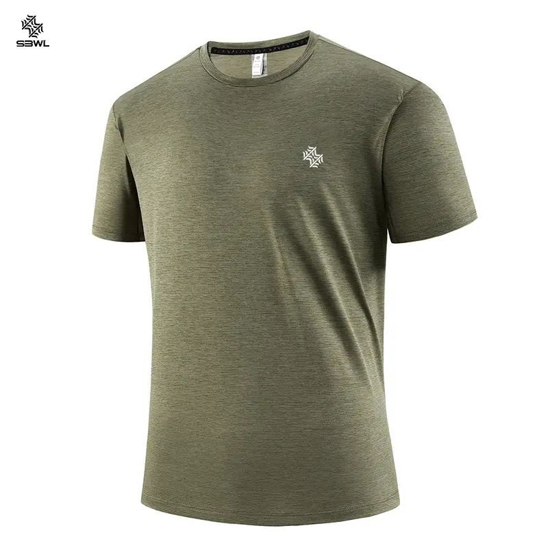 SBWL 2025 new summer high-quality outdoor sports and indoor fitness quick-drying T-shirt, fashion and casual short-sleeved Tops