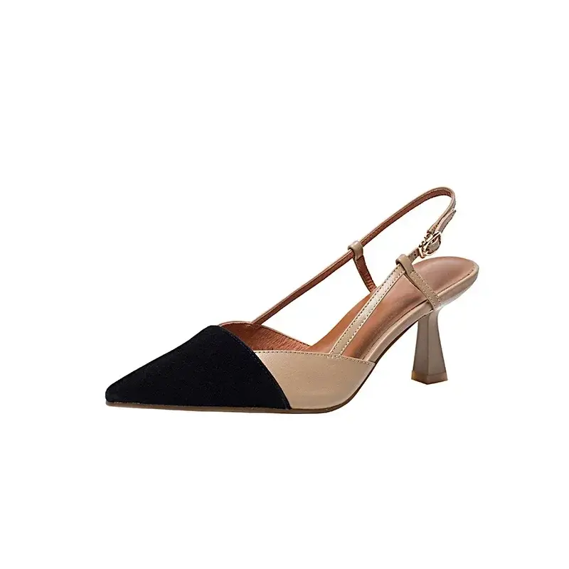 High Heels Summer  Arrival Fashion Buckle Pointed Heel Sandals Women Comfort Simplicity Stilettos Sandalias De Mujer 2025