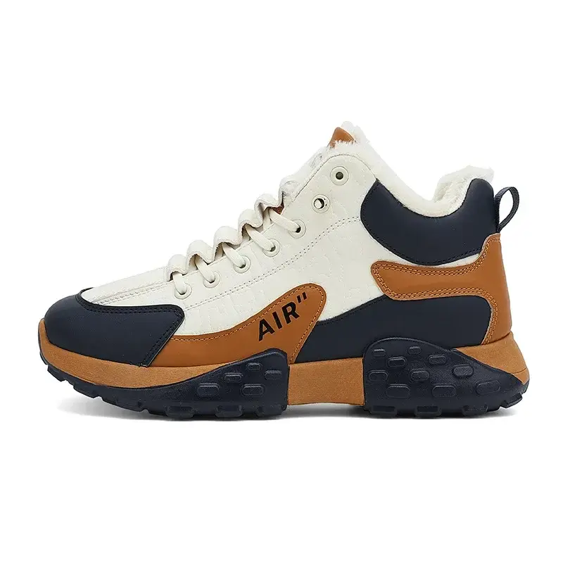 Men Platform Warm Cotton Shoes Male Thick Sneakers Winter Vulcanized Shoes Men Fashion Casual Running Shoe High Top Snow Boots