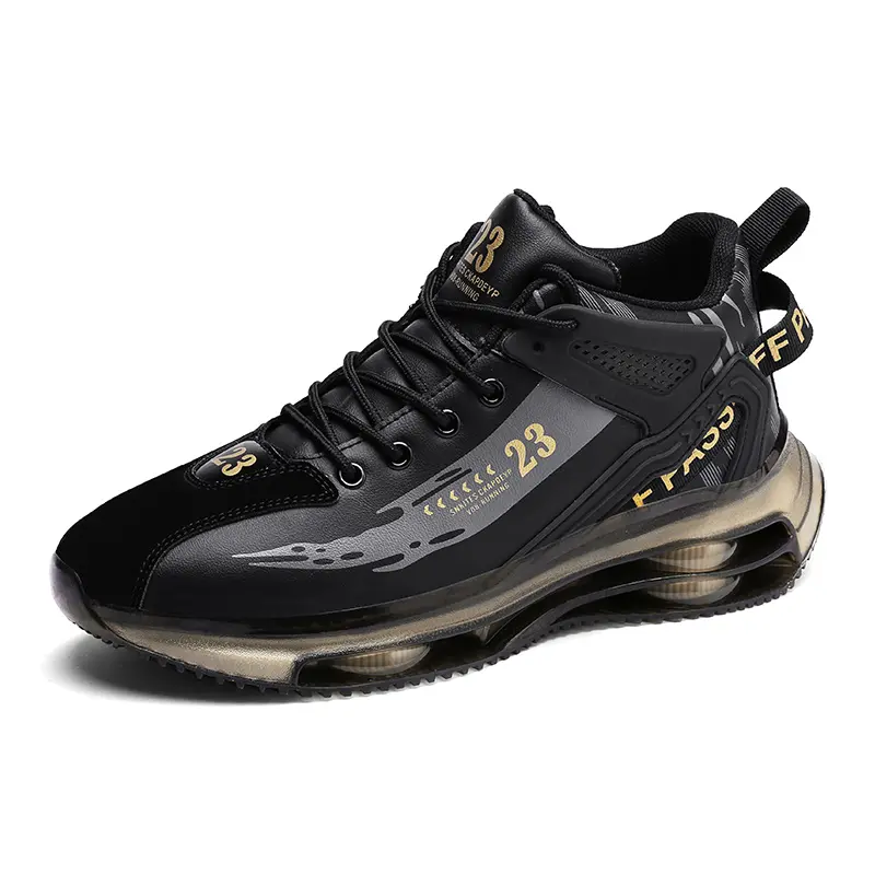 Men Sneakers Running Boots Fashion Outdoor Jogging Sports Shoes Mesh Breathable Cushioning Black Basket Footwear Male Big Size