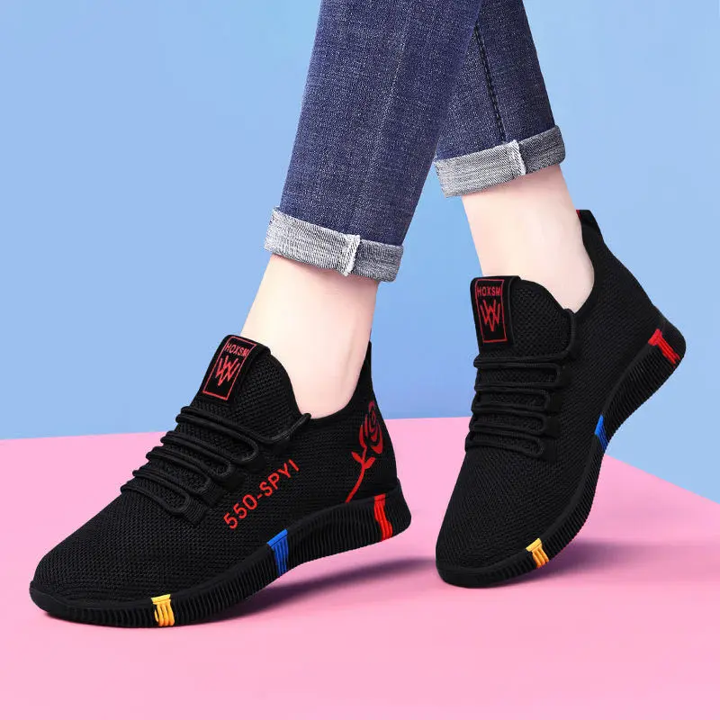 Shoes Sports casual  for Women Outdoor Tennis Shoes Lightweight Non-slip Breathable Sneakers Soft Walking Shoes Zapatillas Mujer