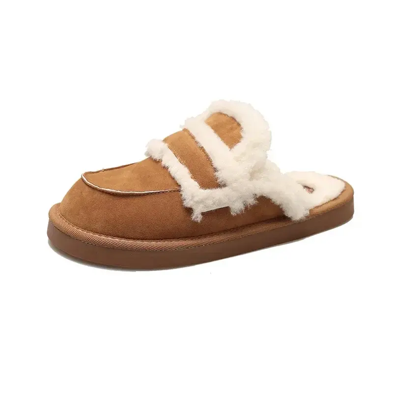 Winter Warm Slippers Women New Plush Thickened Comfortable Indoor Outdoor Cotton Shoes Fashion Casual Shoes Travel Vacation 2024