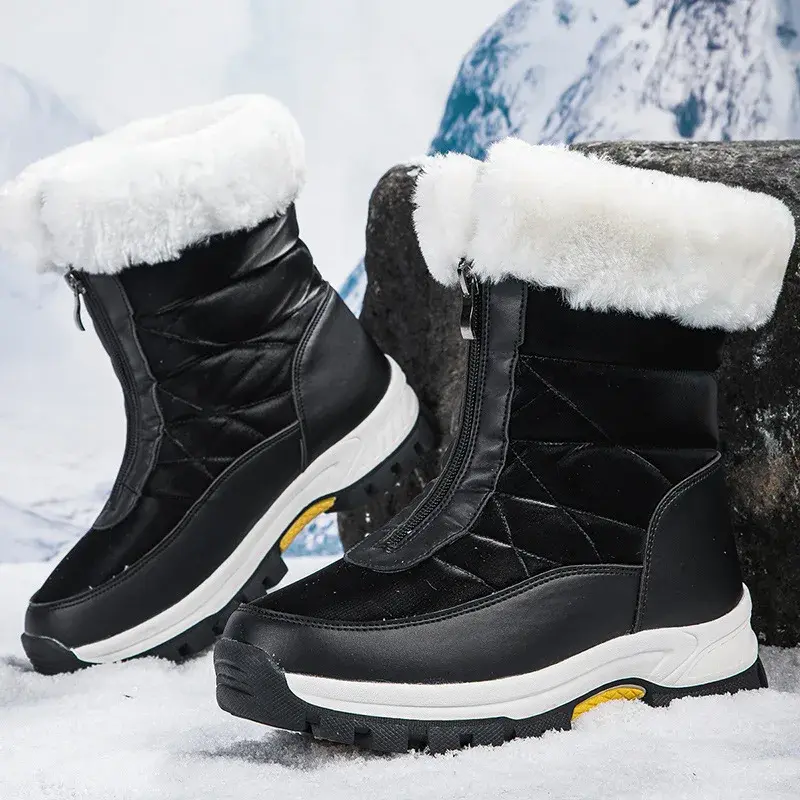 Women Winter Snow Boots for Waterproof Sneakers Warm Non-slip Boots Outdoor Female Hiking Boots Work Shoes Botas Mujer2025