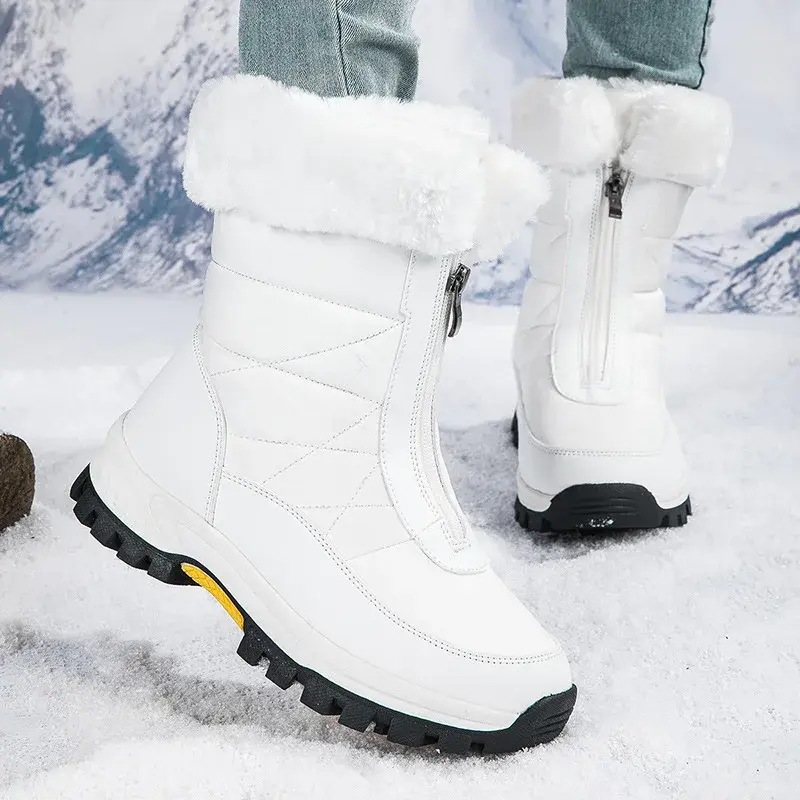 Women Winter Snow Boots for Waterproof Sneakers Warm Non-slip Boots Outdoor Female Hiking Boots Work Shoes Botas Mujer2025