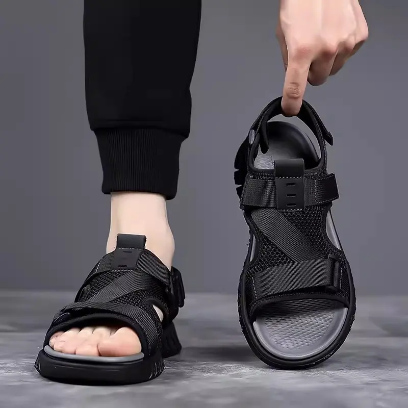 2025Sandals Soft Comfortable Non-Slip Men Shoes High Quality Beach Sandals Mens Gladiator Sandals Summer Casual Flat Shoes