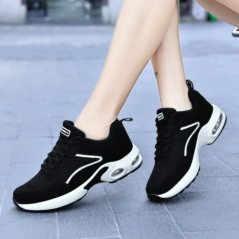 Women Sneakers Autumn 2024 Mesh Breathable Versatile Casual Trainers Women Platform Flat Casual Sports Sneakers Zapatos De Mujer