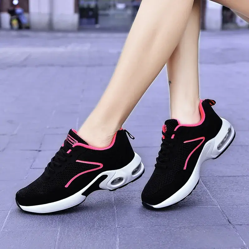 Women Sneakers Autumn 2024 Mesh Breathable Versatile Casual Trainers Women Platform Flat Casual Sports Sneakers Zapatos De Mujer