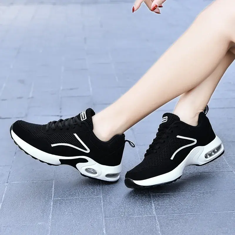 Women Sneakers Autumn 2024 Mesh Breathable Versatile Casual Trainers Women Platform Flat Casual Sports Sneakers Zapatos De Mujer