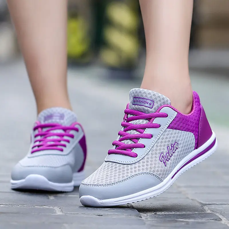 2022 Mesh Breathable Casual Sneakers Women's Comfortable and Versatile Plus Size Outdoor Couple Shoes Zapatillas De Deporte