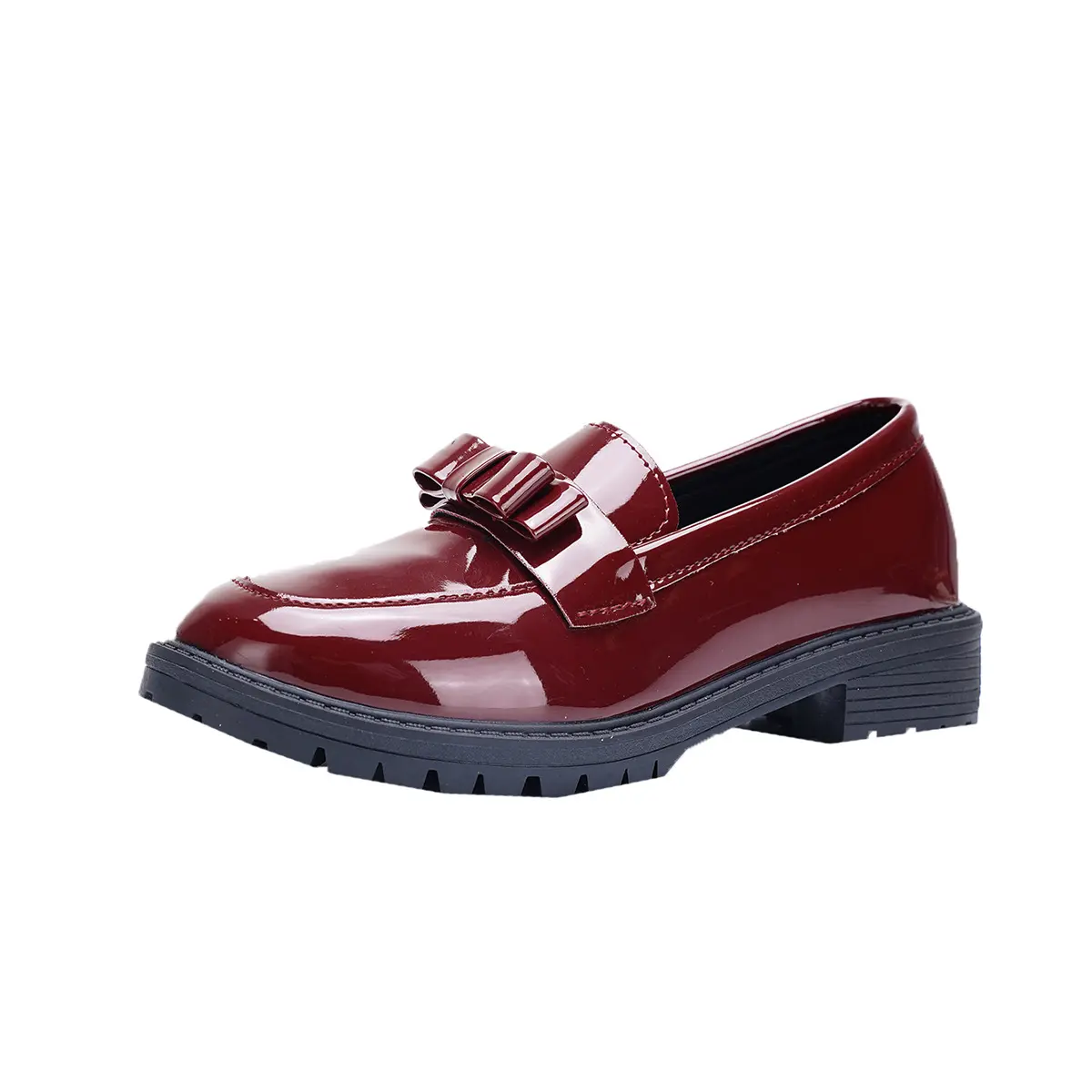 New Fashion Round Toe Flat Leather Womens Loafers Casual Solid Color Walking Shopping Women's Flat Shoes zapatillas mujer