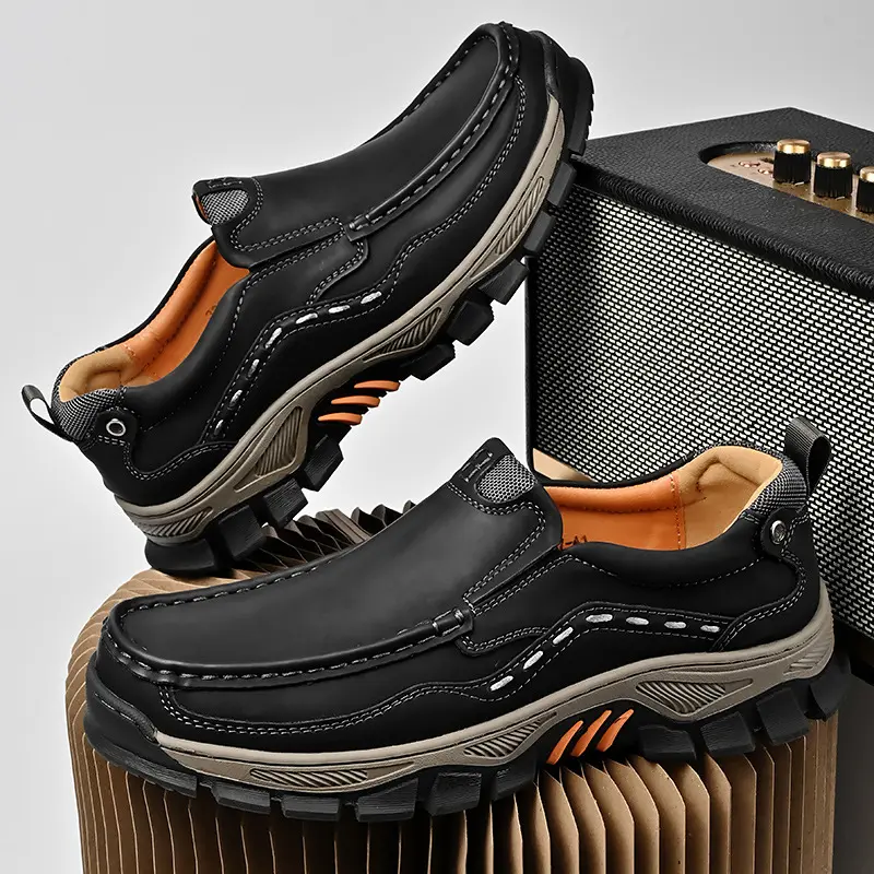 Fashion Trendy Male Driving Shoes Versatile Non-slip Hiking Shoes Comfortable Outdoor Men's Loafers Moccasins Treking Footwear