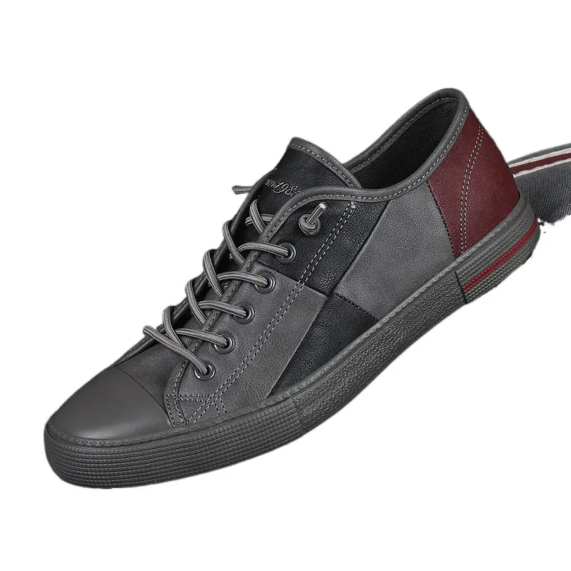 Men Leather Loafers Autumn Breathable Men Casual Shoes Luxury Designer Lace Up Male Driving Shoes Comfortable Sneakers
