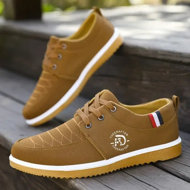 Man Canvas Shoes Fashion Platform Sneakers for Men Casual Walking Breathable Shoes Male Loafers Zapatillas Hombre