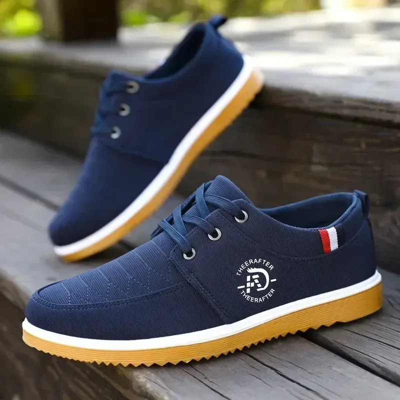 Man Canvas Shoes Fashion Platform Sneakers for Men Casual Walking Breathable Shoes Male Loafers Zapatillas Hombre