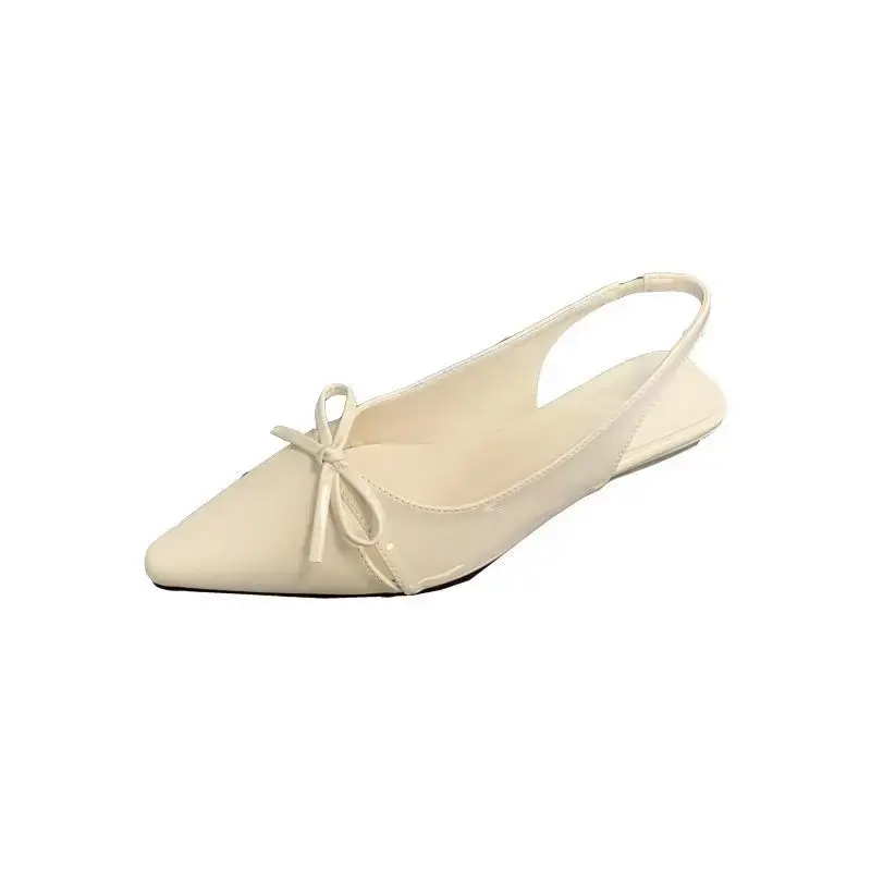 Summer Fashion Butterfly-knot Women Sandals Shallow Slip On Slingbacks Ladies Casual Dress Street Style Flats Shoes