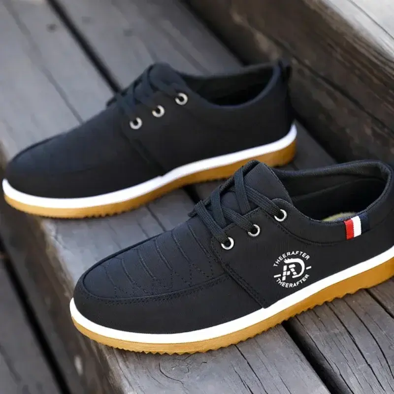 Man Canvas Shoes Fashion Platform Sneakers for Men Casual Walking Breathable Shoes Male Loafers Zapatillas Hombre