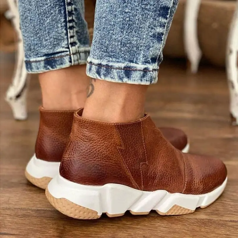 Sneaker Autumn New Women's Fashion Casual Leopard Shoes Platform Ladies Sneakers Low Top Shoes Plus Size 35-43 Zapatos De Mujer