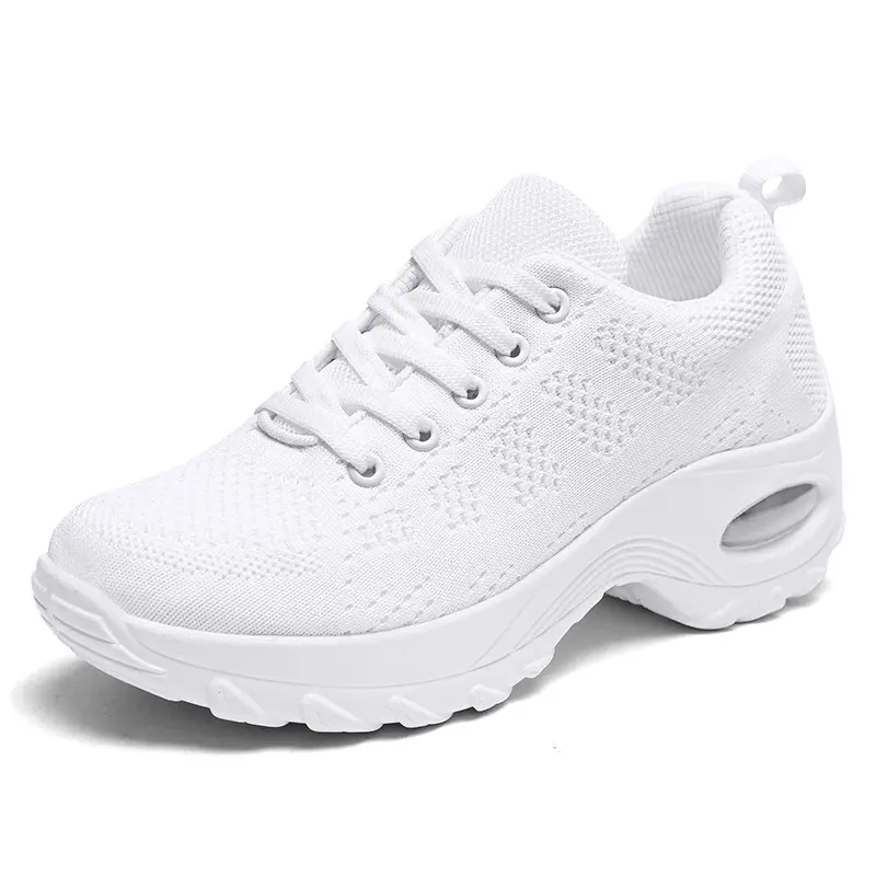 2023 Casual Women Shoes Heighten Comfortable Mesh Breathable Walking Ladies Shoes Air Shoes Sneakers Women Thick Bottom