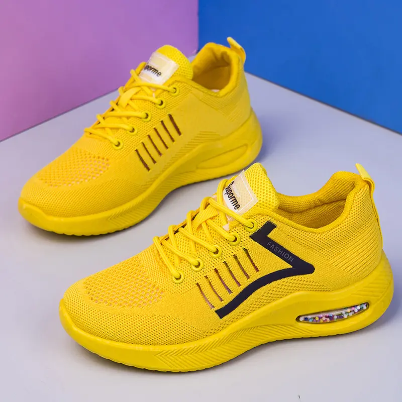 Women Air Cushion Sport Shoes Fashion Platform Sneakers Ladies 2023 New Spring Autumn Flats Running Shoes Sneakers Walking Shoes
