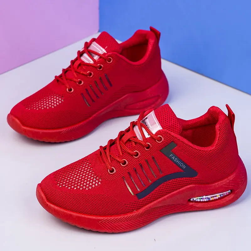 Women Air Cushion Sport Shoes Fashion Platform Sneakers Ladies 2023 New Spring Autumn Flats Running Shoes Sneakers Walking Shoes