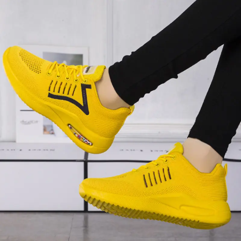 Women Air Cushion Sport Shoes Fashion Platform Sneakers Ladies 2023 New Spring Autumn Flats Running Shoes Sneakers Walking Shoes