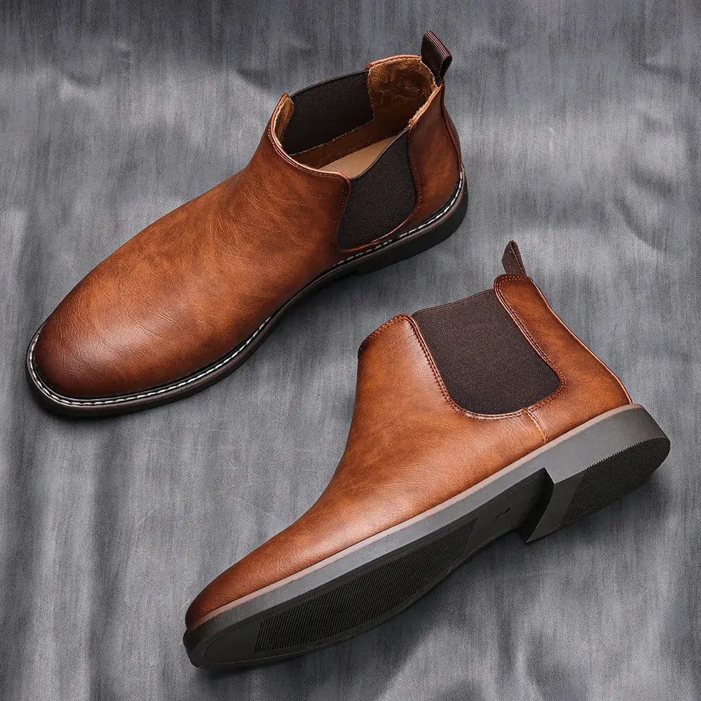 Men Chelsea Boots Brand Retro Comfortable Fashion Men Boots 2025