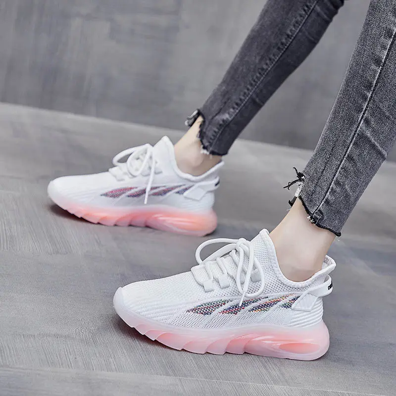 Fashion Women's Platform Sport Shoes Comfortable Breathable Outdoor Running Sneakers Lightweight Casual Tennis Shoes 2023