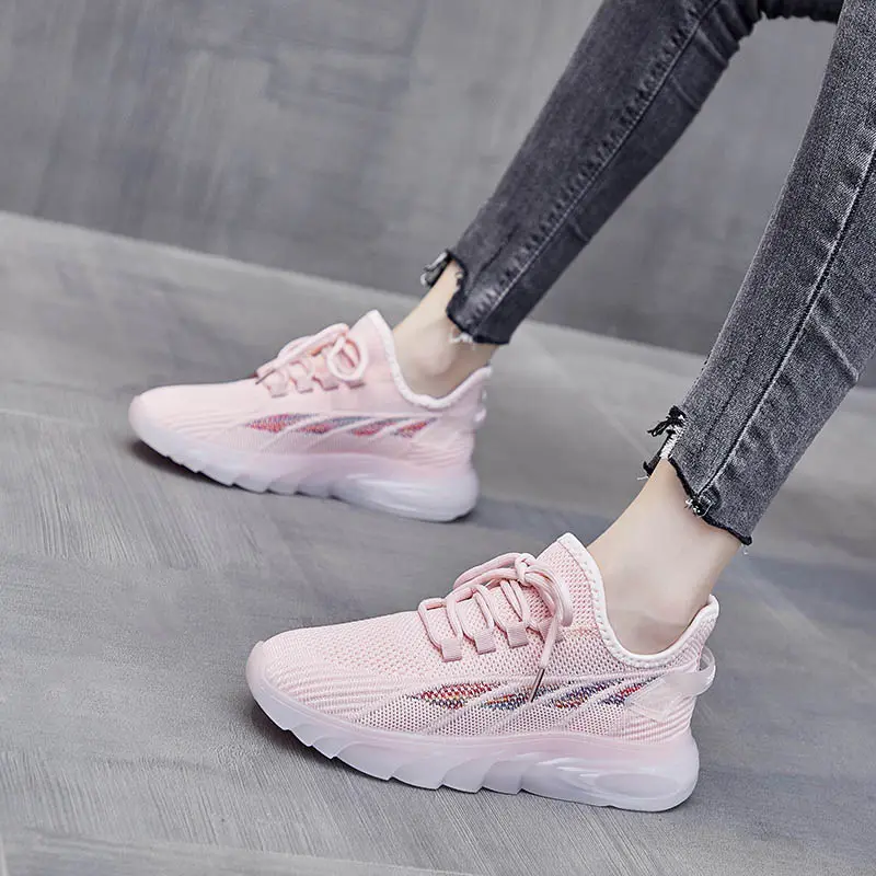 Fashion Women's Platform Sport Shoes Comfortable Breathable Outdoor Running Sneakers Lightweight Casual Tennis Shoes 2023
