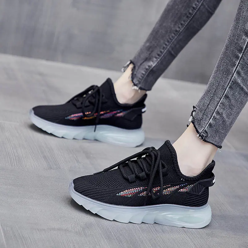 Fashion Women's Platform Sport Shoes Comfortable Breathable Outdoor Running Sneakers Lightweight Casual Tennis Shoes 2023