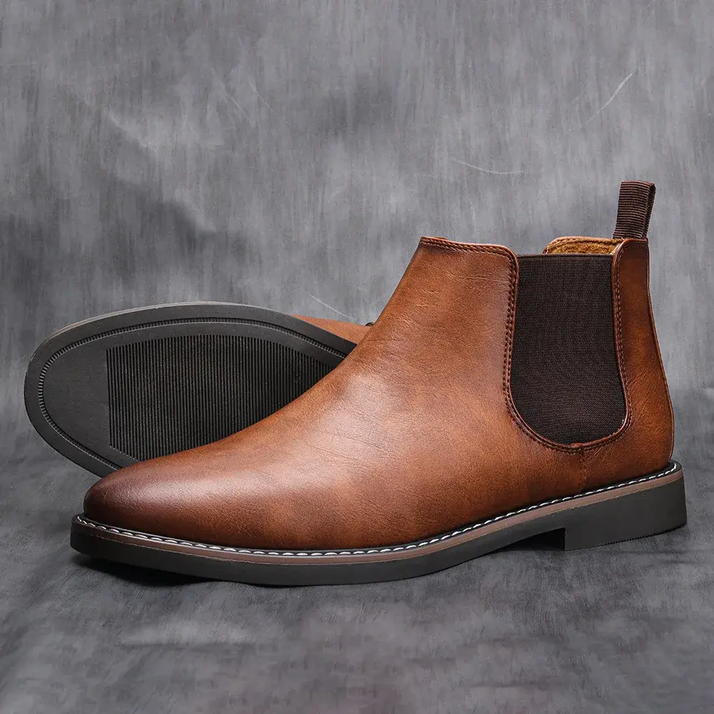 Men Chelsea Boots Brand Retro Comfortable Fashion Men Boots 2025