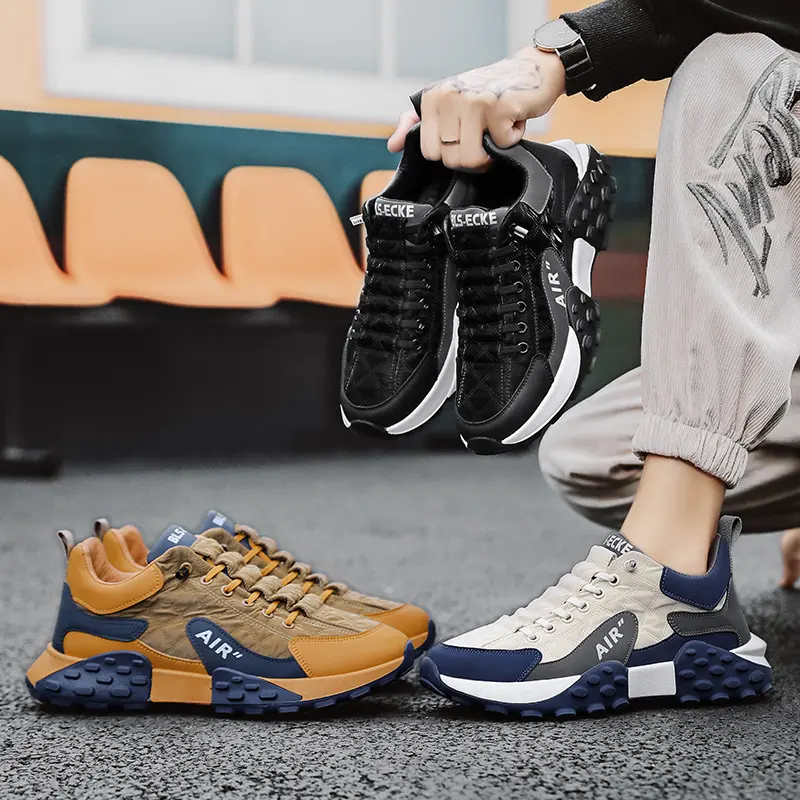 Men Sneakers Platform Men Shoes 2024 New Running Shoes for Men Luxury Brand Casual Vulcanized Shoes Comfortable Tenis Masculino
