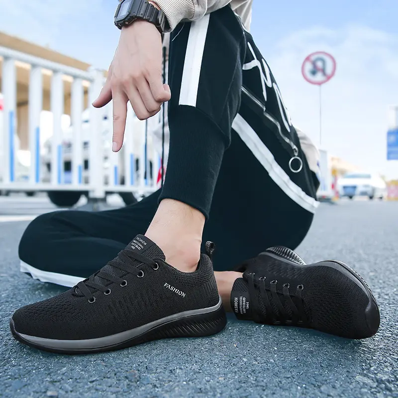 Athletic Shoes for Men Shoes Sneakers Black Shoes Casual Men Women Knit Sneakers Breathable Athletic Running Walking Gym Shoes